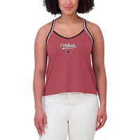 Women's WEAR by Erin Andrews Cardinal Arizona Cardinals Cross Strap Tri-Blend Tank Top