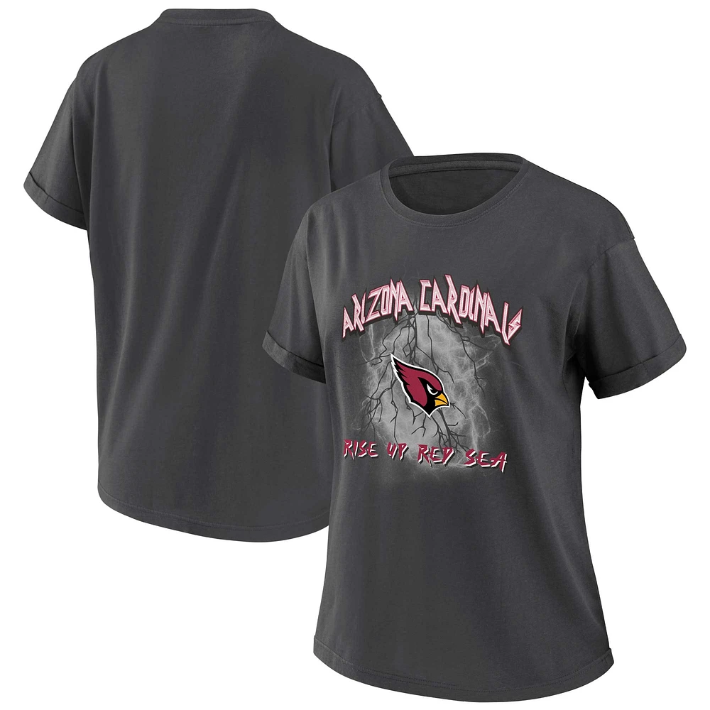 T-shirt boyfriend anthracite Arizona Cardinals pour femme WEAR by Erin Andrews