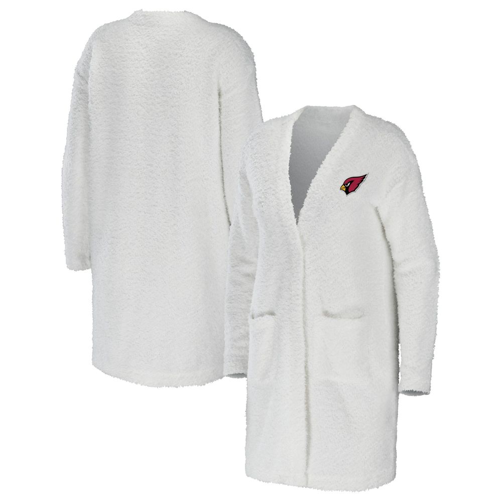 Women's WEAR by Erin Andrews Cream Arizona Cardinals Cozy Lounge Cardigan Sweater