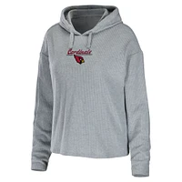 Ensemble de détente pour femme WEAR by Erin Andrews avec sweat à capuche et pantalon gris chiné des Arizona Cardinals