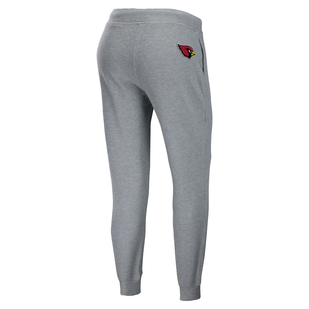 Ensemble de détente pour femme WEAR by Erin Andrews avec sweat à capuche et pantalon gris chiné des Arizona Cardinals