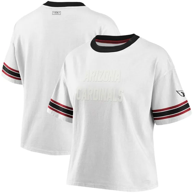 Men's Nike White/Cardinal Arizona Cardinals Throwback Raglan Long