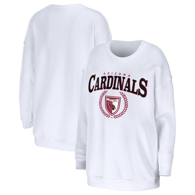 WEAR by Erin Andrews Sweat-shirt surdimensionné blanc des Cardinals de l'Arizona pour femmes