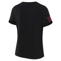 T-shirt à lacets noir Draft Me des Cardinals de l'Arizona pour femme WEAR by Erin Andrews x Gracie Hunt