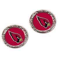 Boucles d'oreilles rondes WinCraft Arizona Cardinals pour femmes