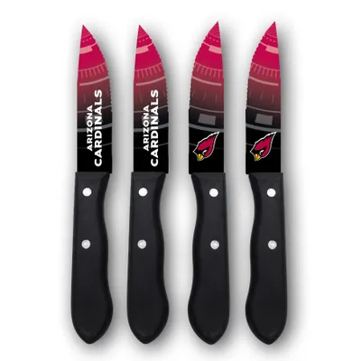 Arizona Cardinals Woodrow 4-Piece Stainless Steel Steak Knife Set