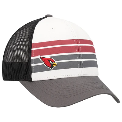 Youth '47 White/Charcoal Arizona Cardinals Cove Trucker Adjustable Hat