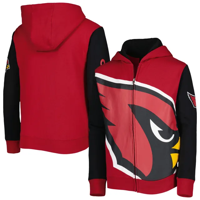 Outerstuff Youth Heathered Gray Arizona Cardinals Take The Lead Pullover Hoodie Size: Small