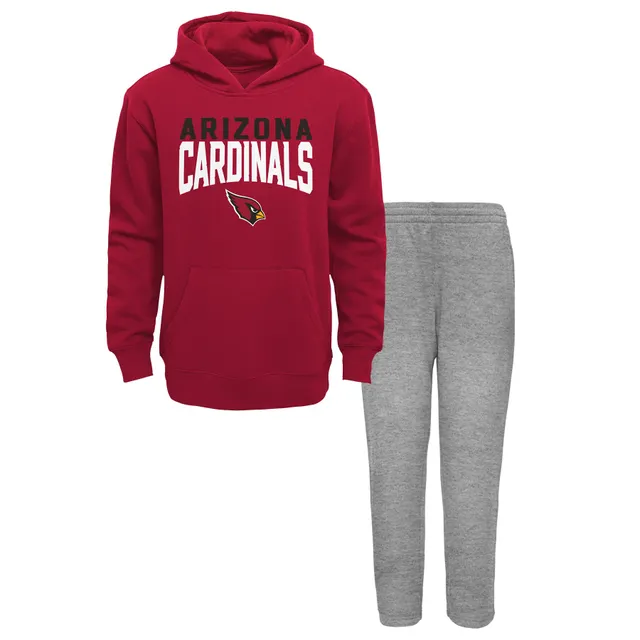 Youth Nike Cardinal Arizona Cardinals Logo Performance Pullover Hoodie