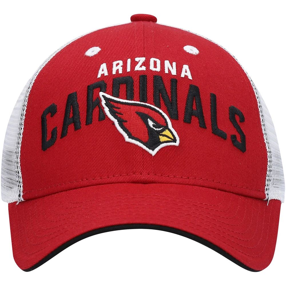 Casquette réglable Cardinal/Blanc Arizona Cardinals Core Lockup pour jeune