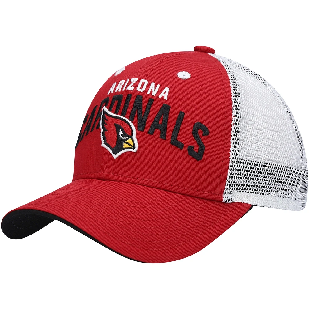 Casquette réglable Cardinal/Blanc Arizona Cardinals Core Lockup pour jeune