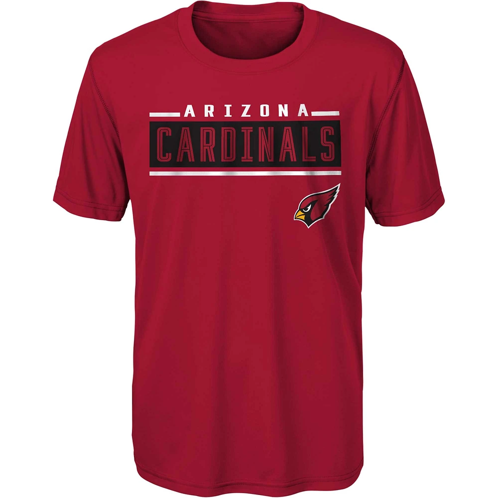 T-shirt Cardinal Arizona Cardinals Amped Up Dri-Tek pour jeune