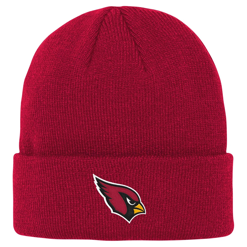 Bonnet en tricot à revers basique Cardinals de l'Arizona pour jeunes