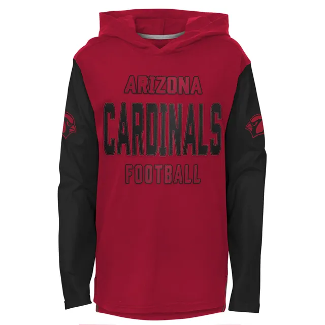 Men's Fanatics Branded J.J. Watt Cardinal Arizona Cardinals Player Name & Number Hoodie T-Shirt Size: Large