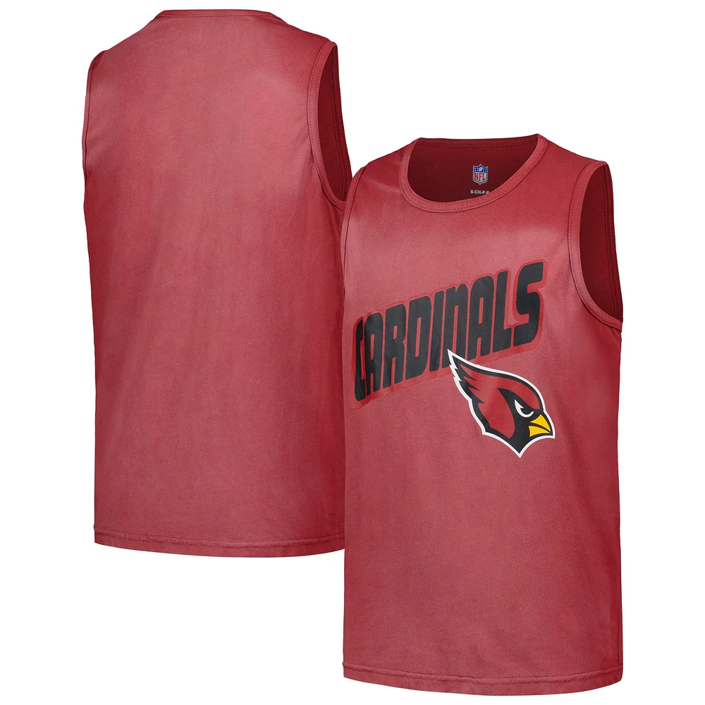 Youth Cardinal Arizona Cardinals Sun-Bleached Ride the Tide Tank Top