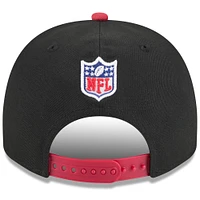Casquette snapback A-Frame 9FIFTY noire/cardinale New Era pour jeunes, draft NFL 2025 des Cardinals de l'Arizona