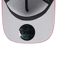 Casquette snapback A-Frame 9FIFTY noire/cardinale New Era pour jeunes, draft NFL 2025 des Cardinals de l'Arizona
