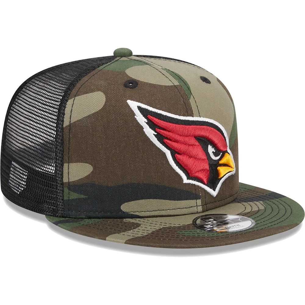 Casquette New Era Camo Arizona Cardinals Main Trucker 9FIFTY Snapback pour jeune