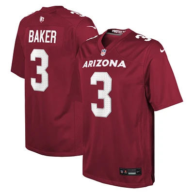 Maillot de match Nike Budda Baker Cardinal Arizona Cardinals pour jeune