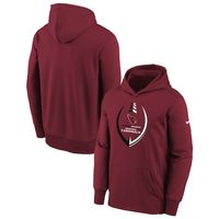 Youth Nike Cardinal Arizona Cardinals Icon Performance Pullover Hoodie