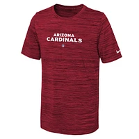 T-shirt Nike Cardinal Arizona Cardinals Sideline Velocity Performance pour jeune