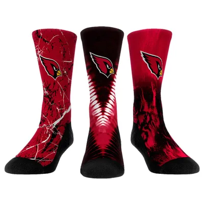 Youth Rock Em Socks Louisville Cardinals Multi-Stripe 2-Pack Team Crew Sock Set Size: Large