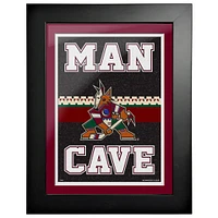 Coyotes de l'Arizona - Oeuvre encadrée Man Cave 12'' x 16''