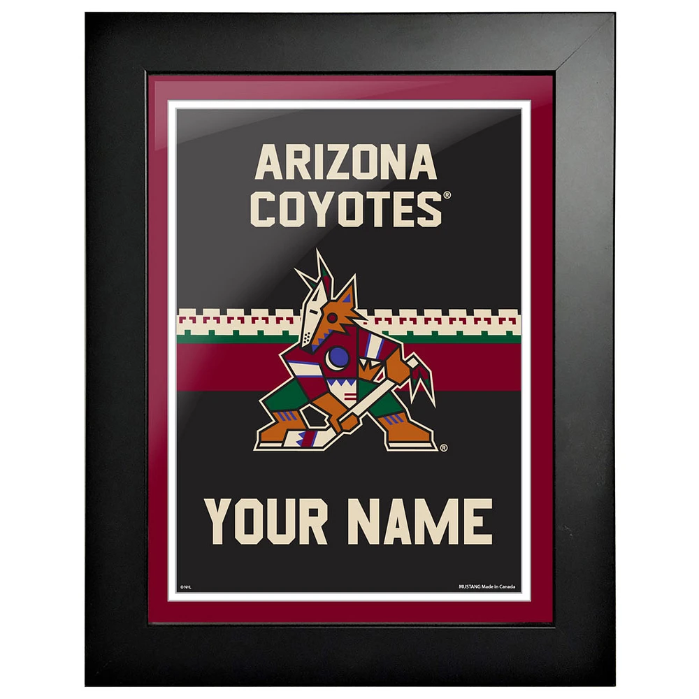 Coyotes de l'Arizona - Cadre de personnalisation d'équipe de 12 po x 16 po