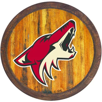 Arizona Coyotes 21'' x 21'' Color Logo Faux Barrel Top Sign