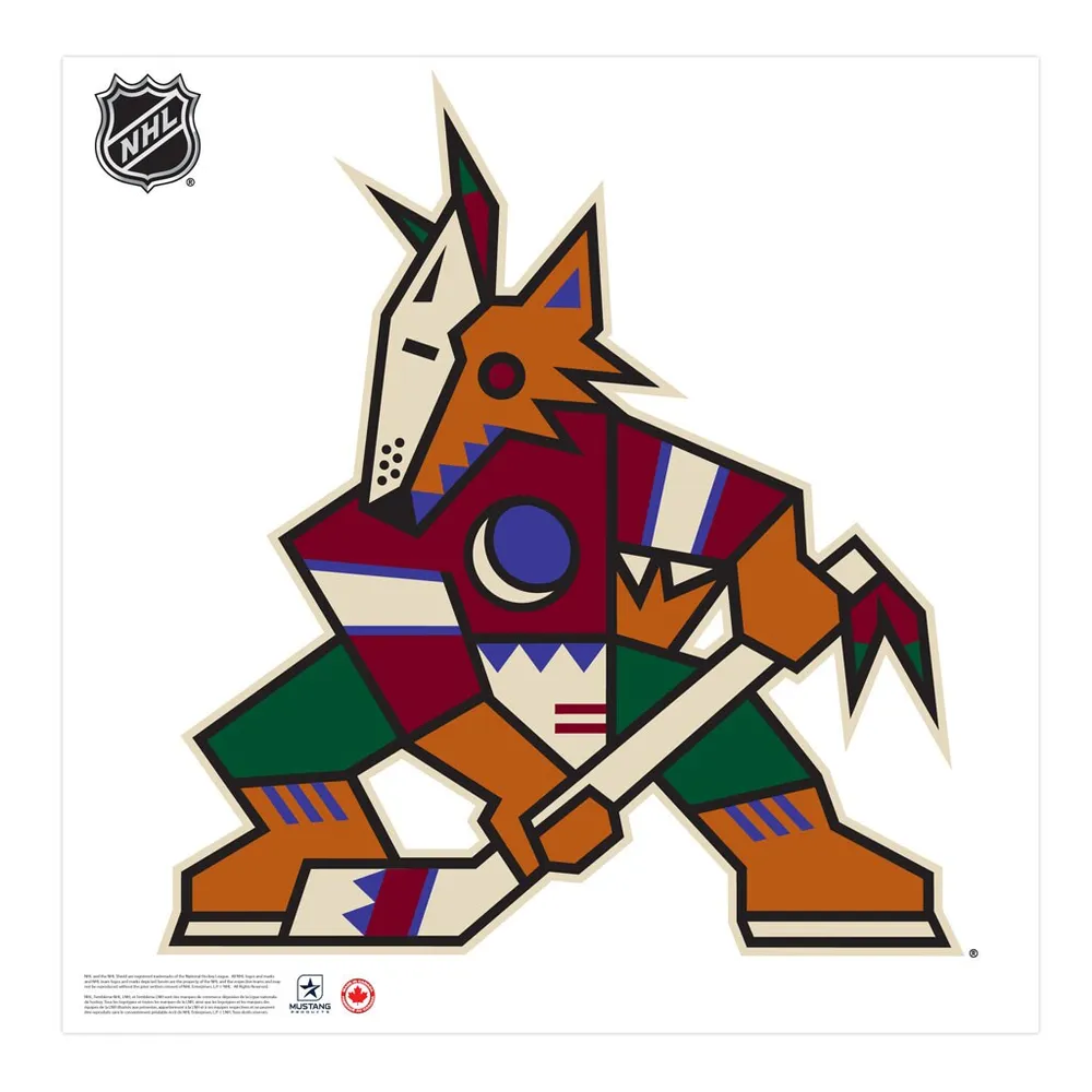 Arizona Coyotes - 36 `` x 36 '' sticker mural en vinyle de repositionnement de l'équipe