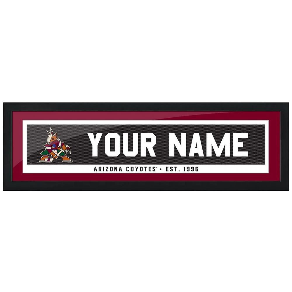 Arizona Coyotes - 6'' x 22'' Team Personalization Picture Frame