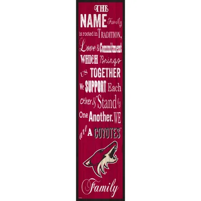 Arizona Coyotes 6'' x 24'' Personalized Family Banner Sign