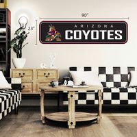 Arizona Coyotes - 90'' x 23'' Team Repositional Long Design Wall Decal