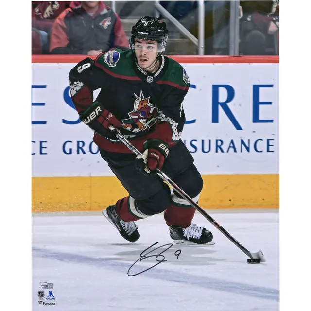 Clayton Keller Arizona Coyotes Fanatics Authentic Autographed 16 x 20 Red  Jersey Shooting Photograph