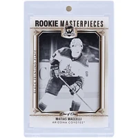 Matias Maccelli Arizona Coyotes 2022-23 Upper Deck The Cup Rookie Masterpieces Black Printing Plate #ICE-R28 #1/1 Rookie Card