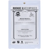 Matias Maccelli Arizona Coyotes 2022-23 Upper Deck The Cup Rookie Masterpieces Black Printing Plate #ICE-R28 #1/1 Rookie Card