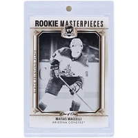 Matias Maccelli Arizona Coyotes 2022-23 Upper Deck The Cup Rookie Masterpieces Black Printing Plate #ICE-R28 #1/1 Rookie Card