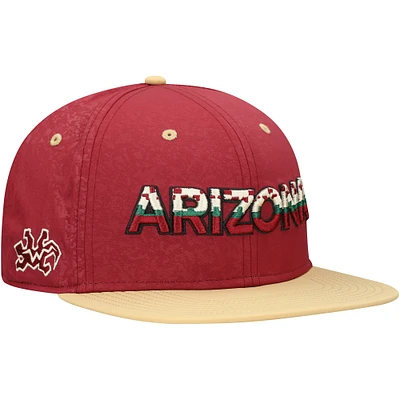 Men's Fanatics Garnet/Gold Arizona Coyotes Vintage Hockey Alternate Logo Snapback Hat