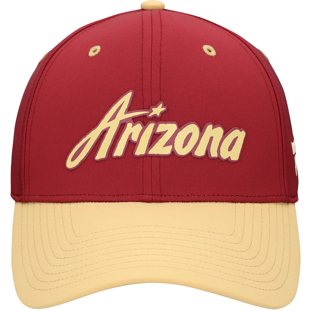 Men's Fanatics  Garnet/Yellow Arizona Coyotes Flex Hat