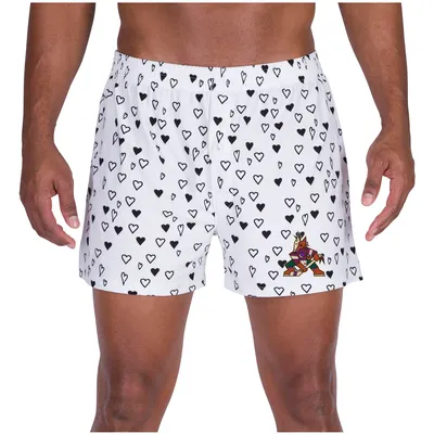 Arizona Coyotes Concepts Sport Epiphany All Over Print Knit Boxers - White