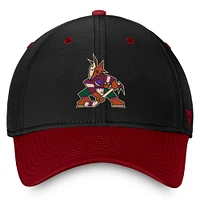 Men's Fanatics  Black/Garnet Arizona Coyotes Authentic Pro Rink Two-Tone Flex Hat