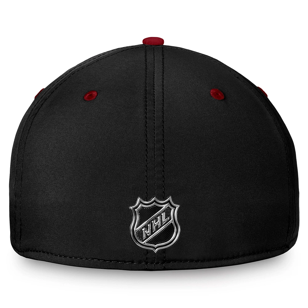 Men's Fanatics  Black/Garnet Arizona Coyotes Authentic Pro Rink Two-Tone Flex Hat