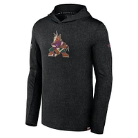Men's Fanatics Black Arizona Coyotes Authentic Pro Lightweight Pullover Hoodie