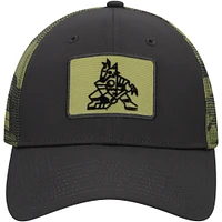Casquette ajustable authentique Pro Military Appreciation de Fanatics Black Arizona Coyotes pour hommes