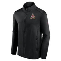 Men's Fanatics Black Arizona Coyotes Authentic Pro Rink Fleece Full-Zip Jacket