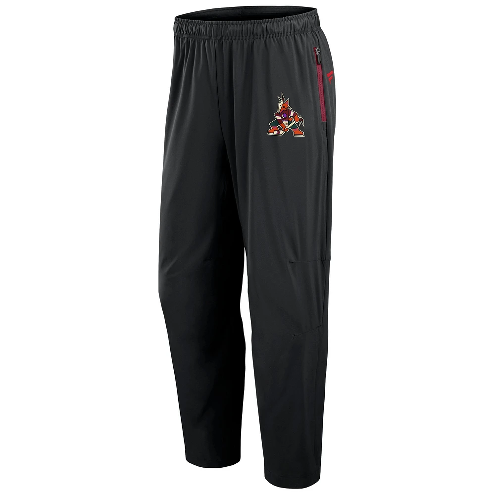 Men's Fanatics Black Arizona Coyotes Authentic Pro Rink Pants