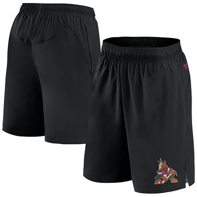 Men's Fanatics Black Arizona Coyotes Authentic Pro Tech Shorts