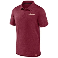 Men's Fanatics  Garnet Arizona Coyotes Authentic Pro Jacquard Polo
