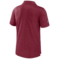 Men's Fanatics  Garnet Arizona Coyotes Authentic Pro Jacquard Polo