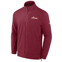 Men's Fanatics Garnet Arizona Coyotes Woven Rink Full-Zip Jacket